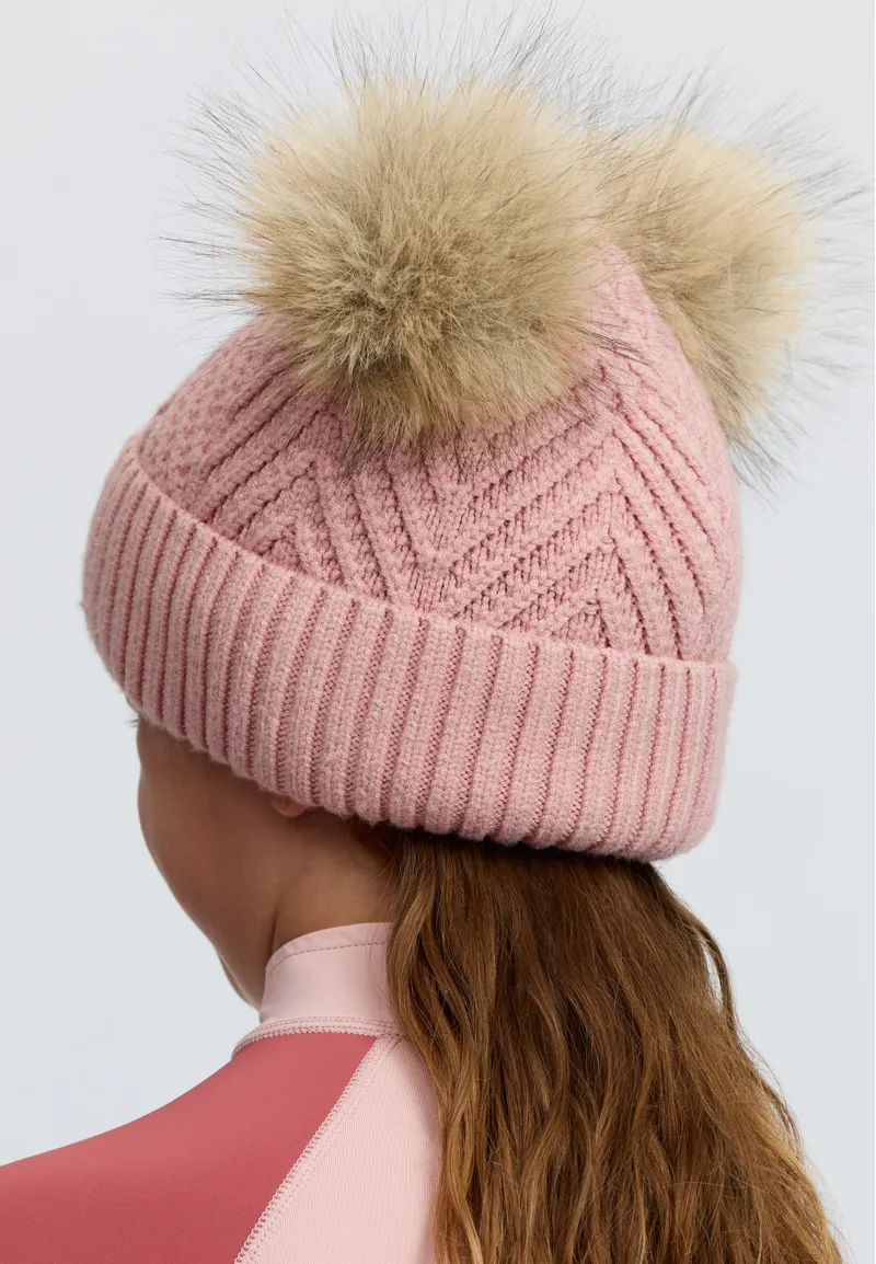 LeMieux Mini Double Pom Beanie Petal-3