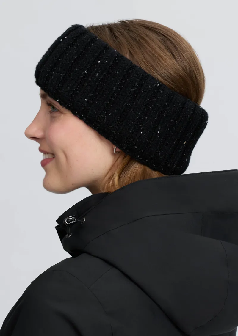 LeMieux Bernie Sequin Headband Black-2