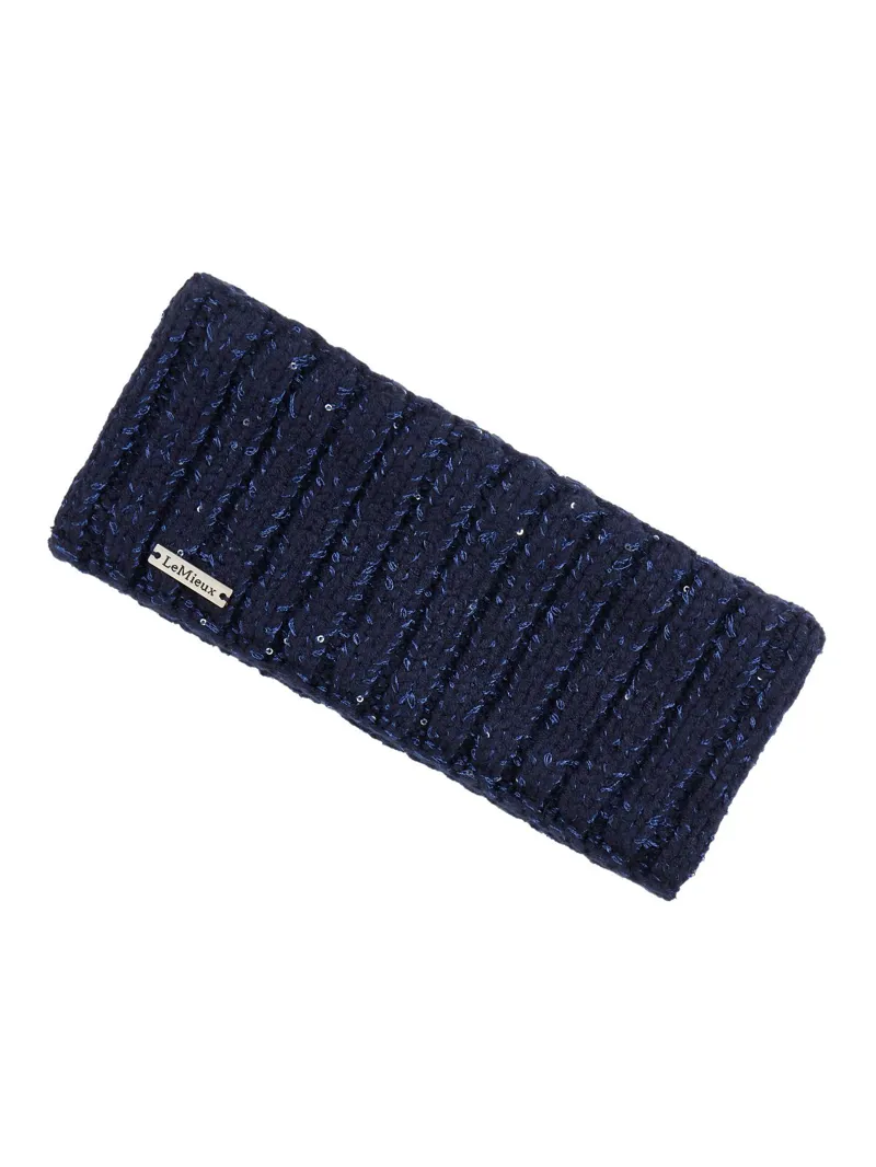 LeMieux Bernie Sequin Headband Navy-1