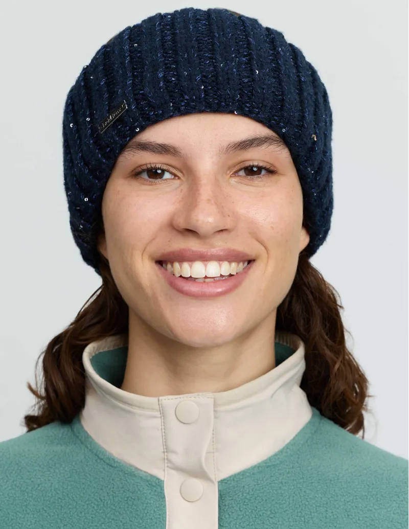 LeMieux Bernie Sequin Headband Navy-2