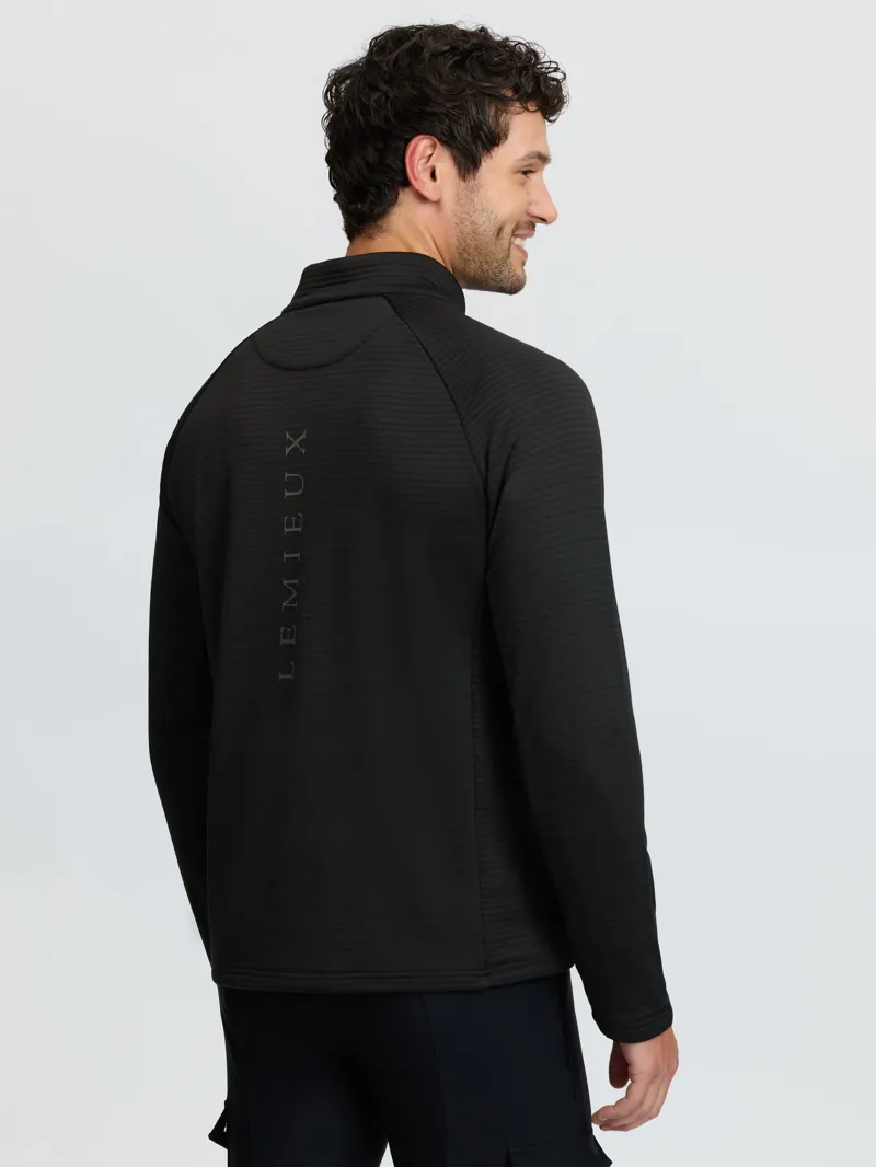 LeMieux  Mens Quarter Zip Mid Layer Black-1