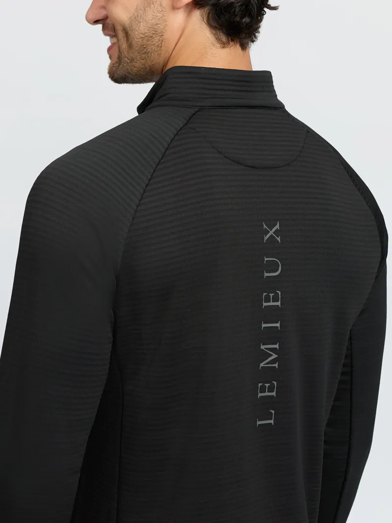 LeMieux  Mens Quarter Zip Mid Layer Black-2