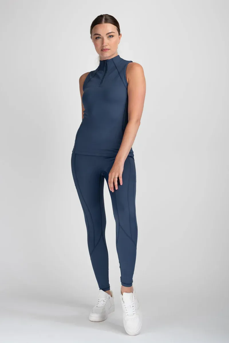 Mochara Ladies Leggings Indigo Blue-3