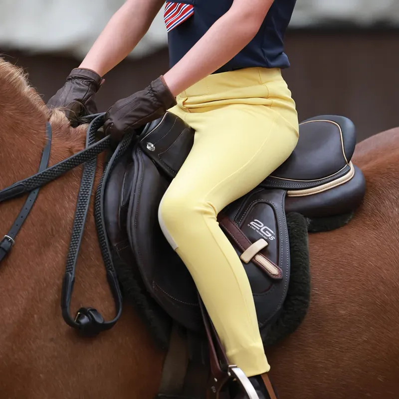 Equetech Junior Sovereign Jodhpurs Canary-3