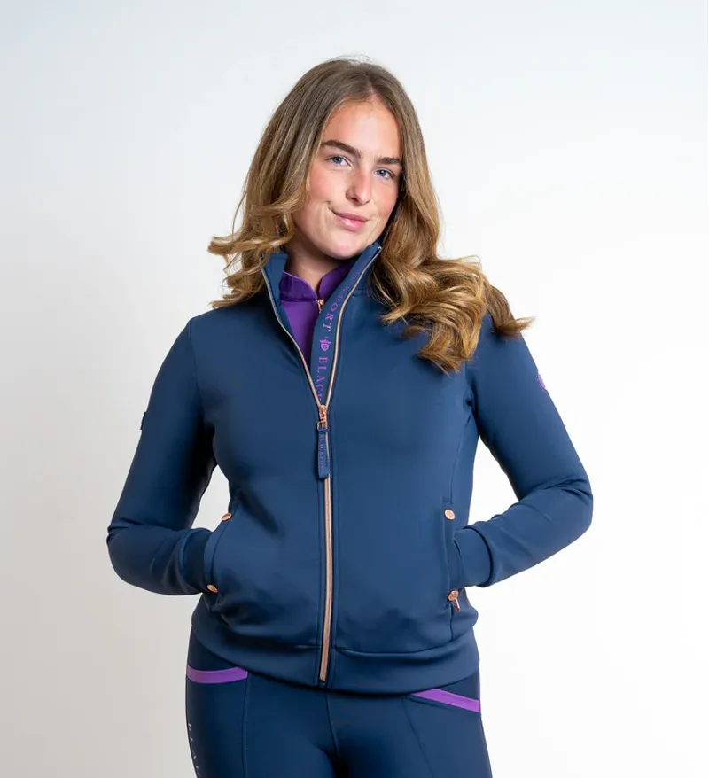 Blackfort Equestrian Jenny Softshell Jacket Navy/Blue bell