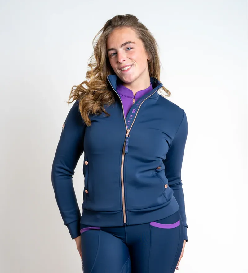 Blackfort Equestrian Jenny Softshell Jacket Navy/Blue bell-4