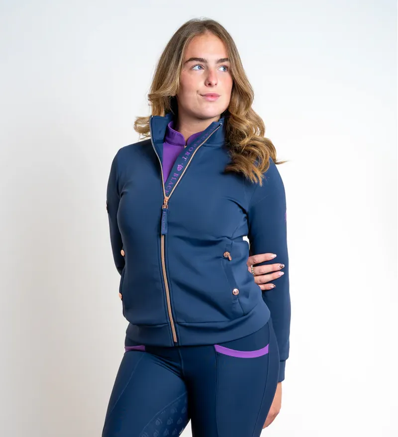 Blackfort Equestrian Jenny Softshell Jacket Navy/Blue bell-3