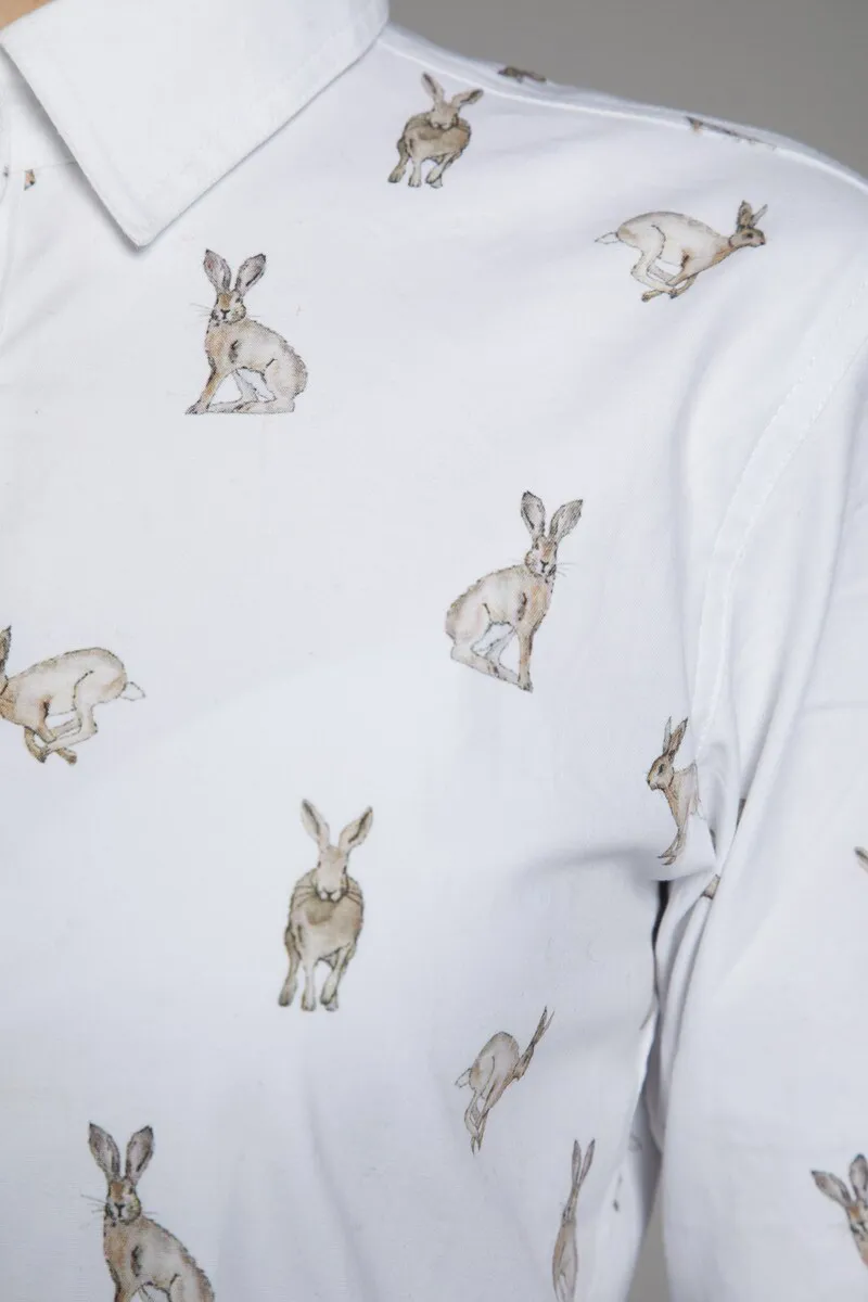 Toggi Womens Johnson Stretch Shirt Winter White/Hare Print-3