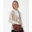 Barbour Laire Leather Saddle Bag Medium Brown