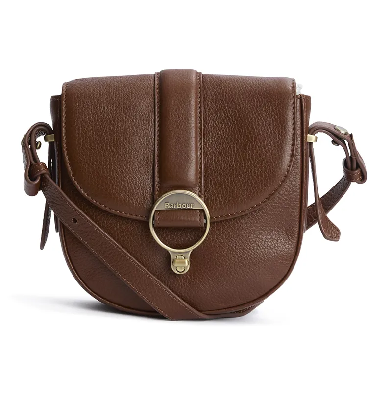 Barbour Elm Lether CrossBody Bag Brown