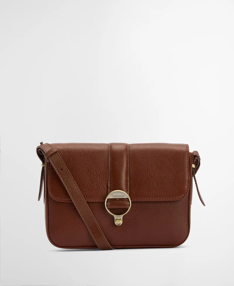 Barbour Rosa Leather Crossbody Bag Brown-6