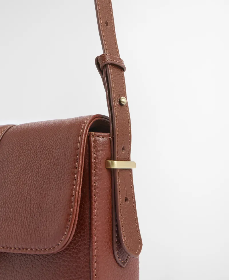 Barbour Rosa Leather Crossbody Bag Brown-8