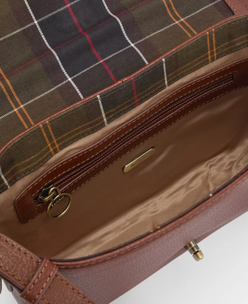 Barbour Rosa Leather Crossbody Bag Brown-7