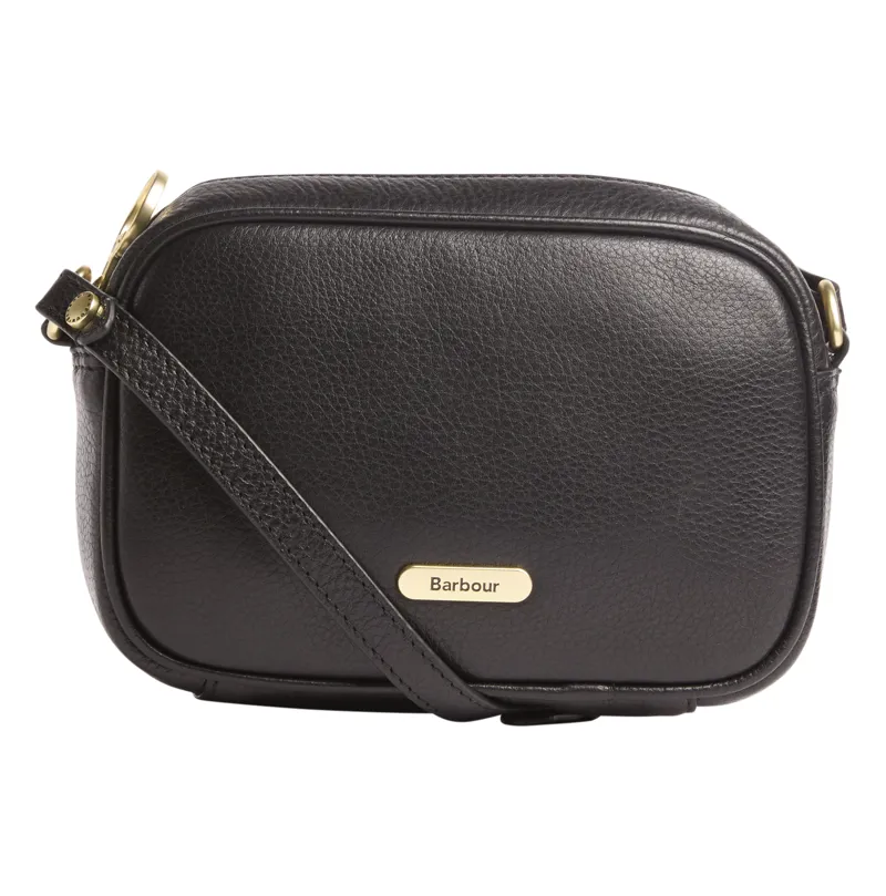 Barbour Daphne Mini Leather Crossbody Bag Black