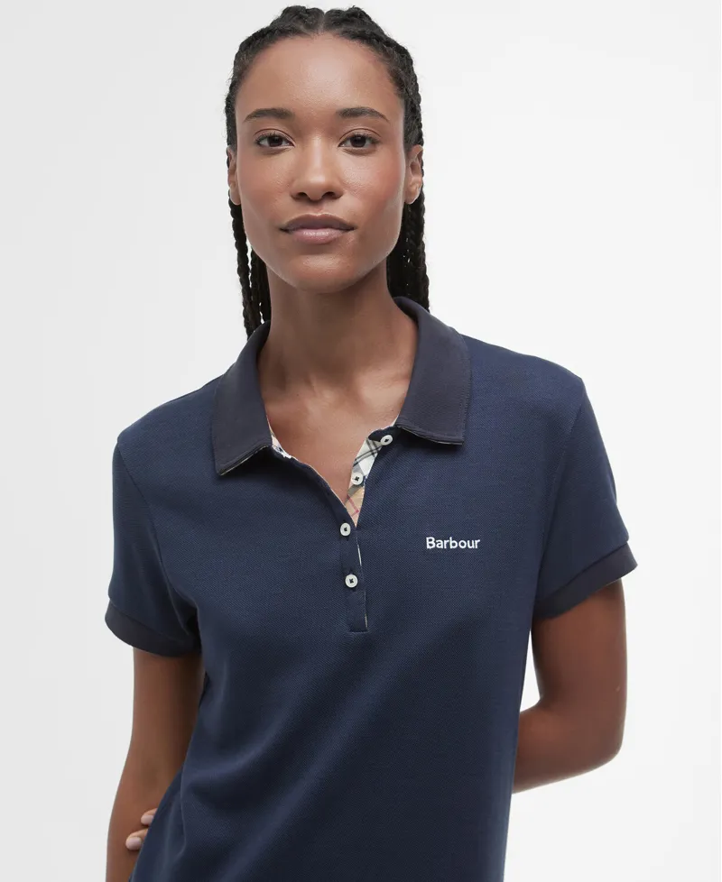 Barbour Ladies Polo Dress Navy-4