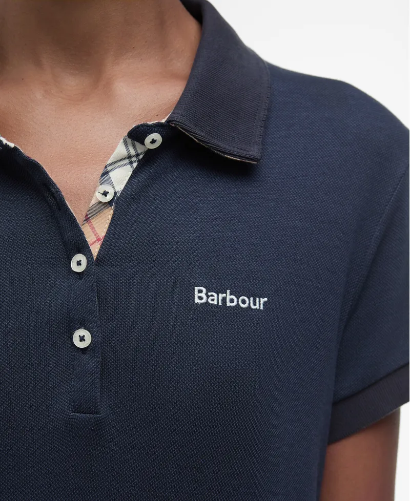 Barbour Ladies Polo Dress Navy-6