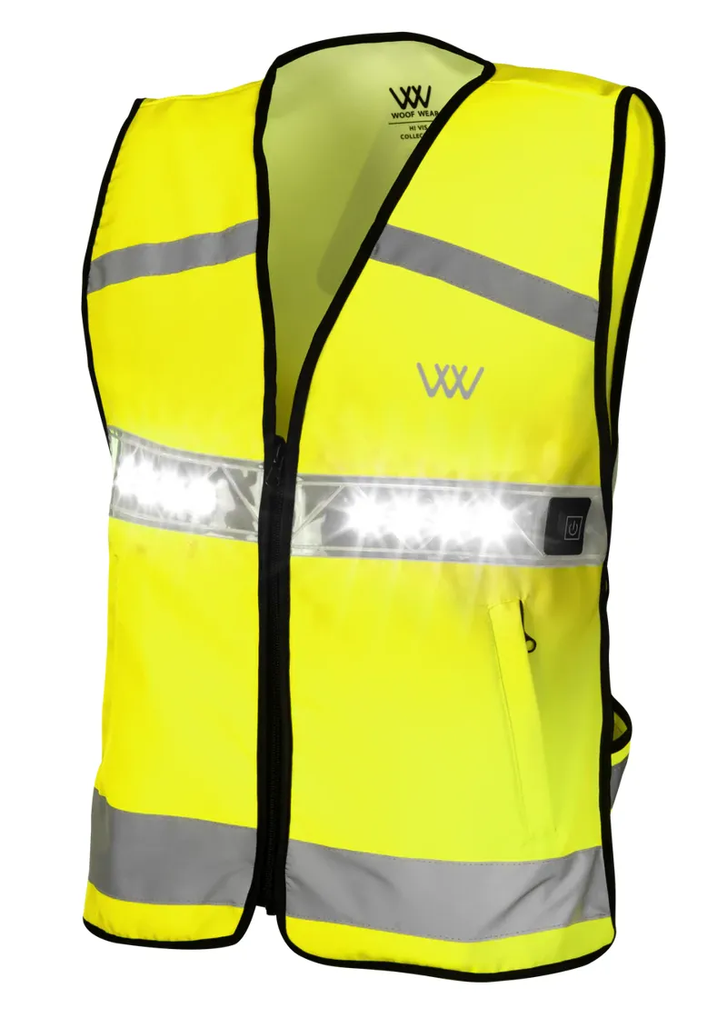 Woof Wear LED Riding Vest Yellow-2