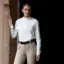 Equetech Ladies Cotton Foxhunter Stock Shirt White