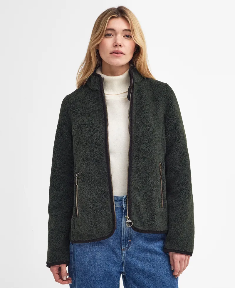 Barbour Ladies Laven Fleece Olive Classic