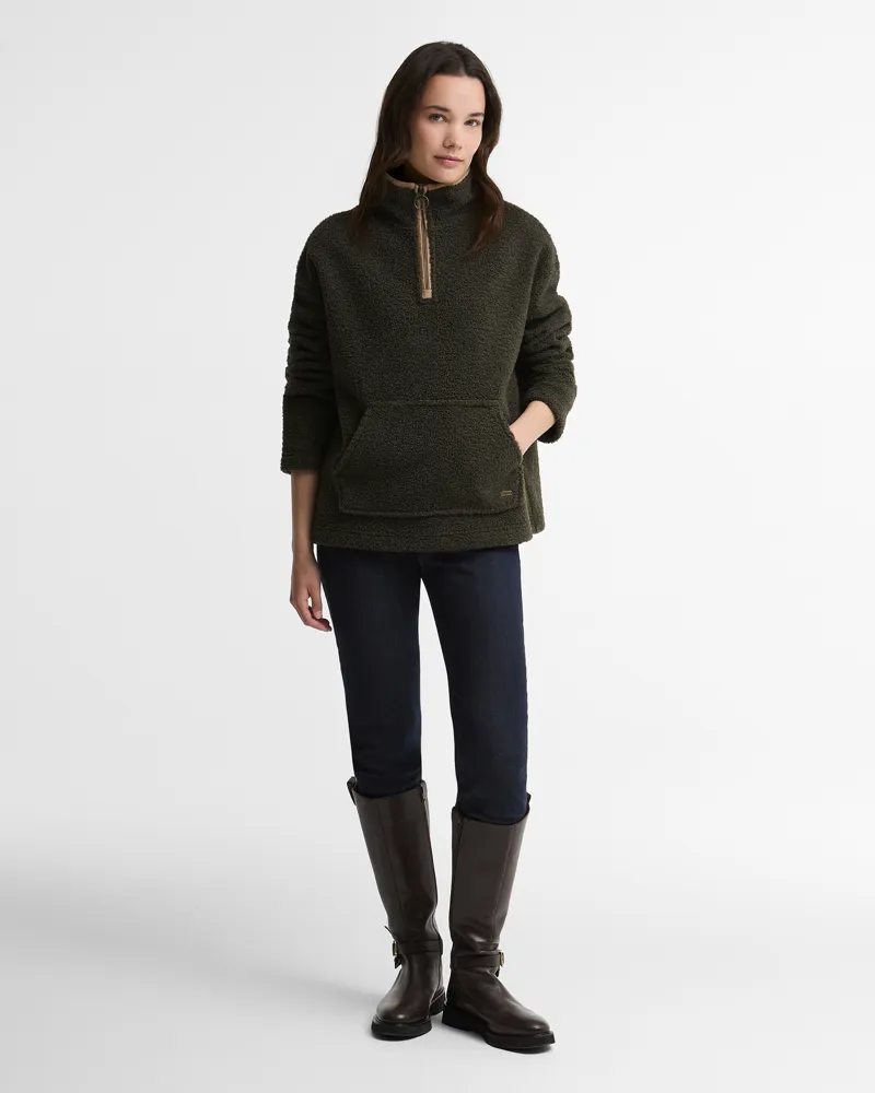 Barbour Women's Bamburgh Fleece Olive-2