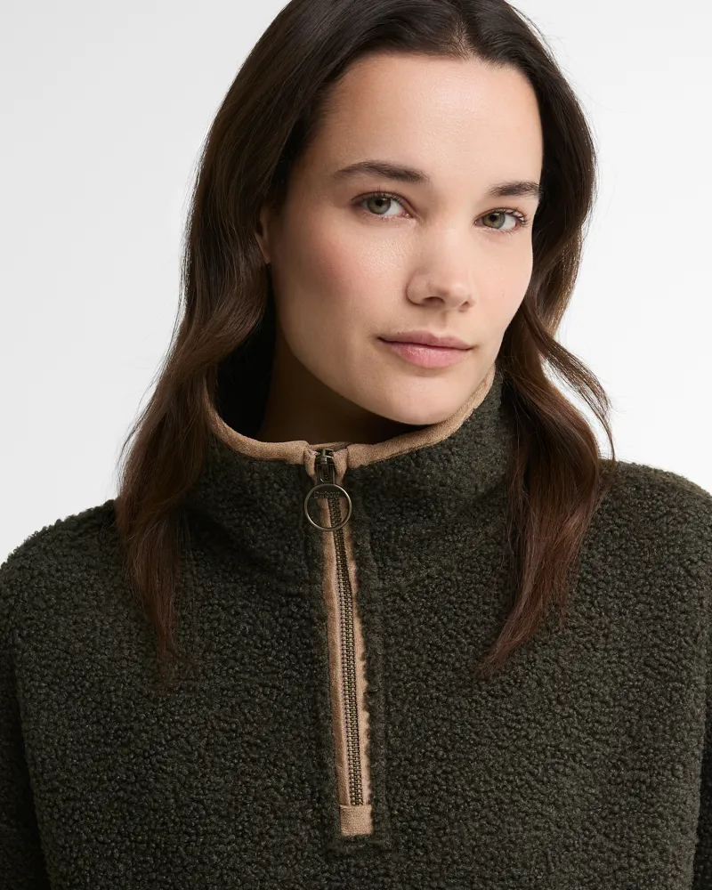 Barbour Women's Bamburgh Fleece Olive-4