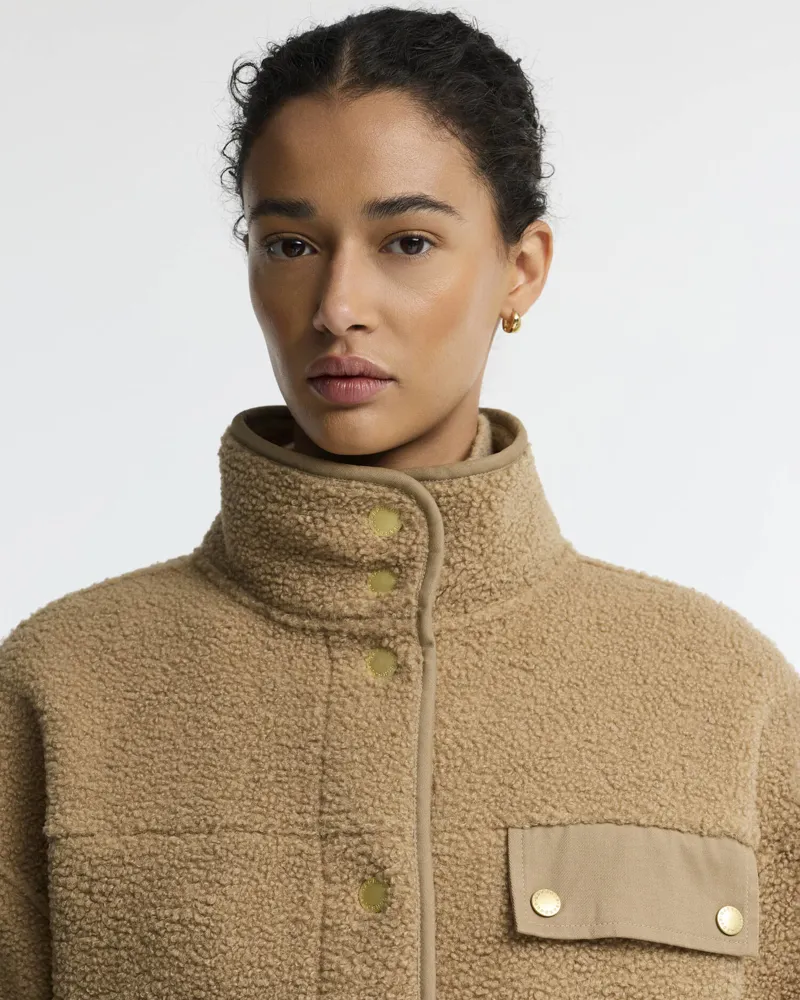 Barbour Women's Mabel Fleece Warm Trench-4