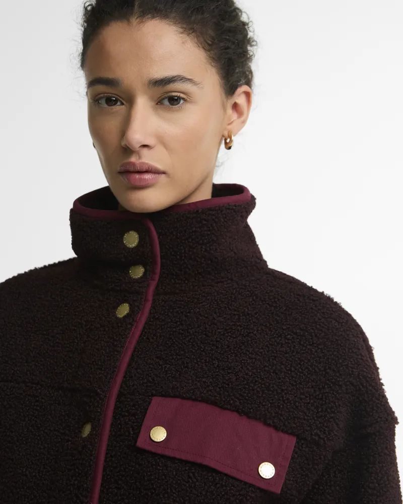 Barbour Women's Mabel Fleece Fig-4