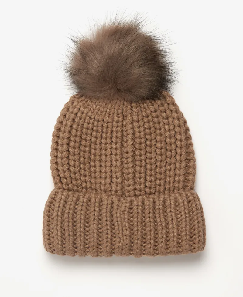 Barbour Saltburn Beanie Hat Mink-2