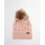 Barbour Penshaw Cable Beanie Hat Pink Blush