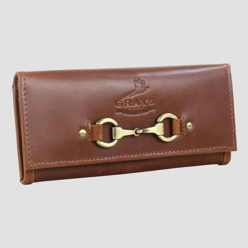 Grays Lily Purse In Dark Tan Natural Leather