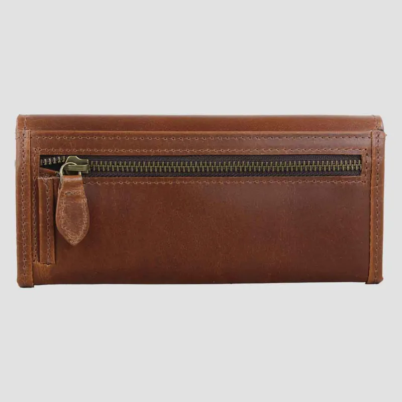 Grays Lily Purse In Dark Tan Natural Leather-3