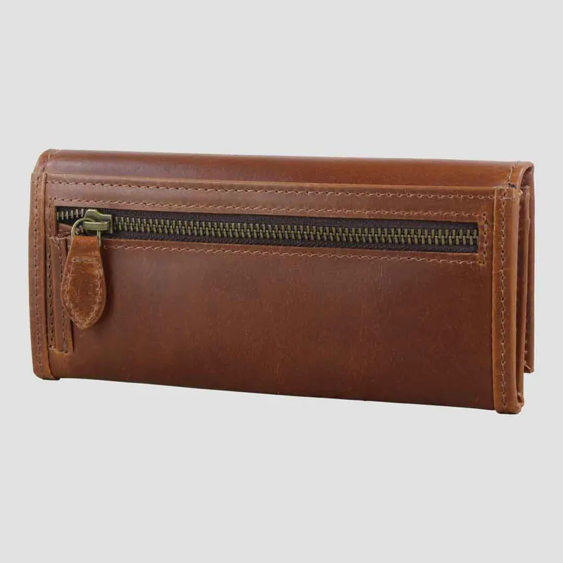 Grays Lily Purse In Dark Tan Natural Leather-4