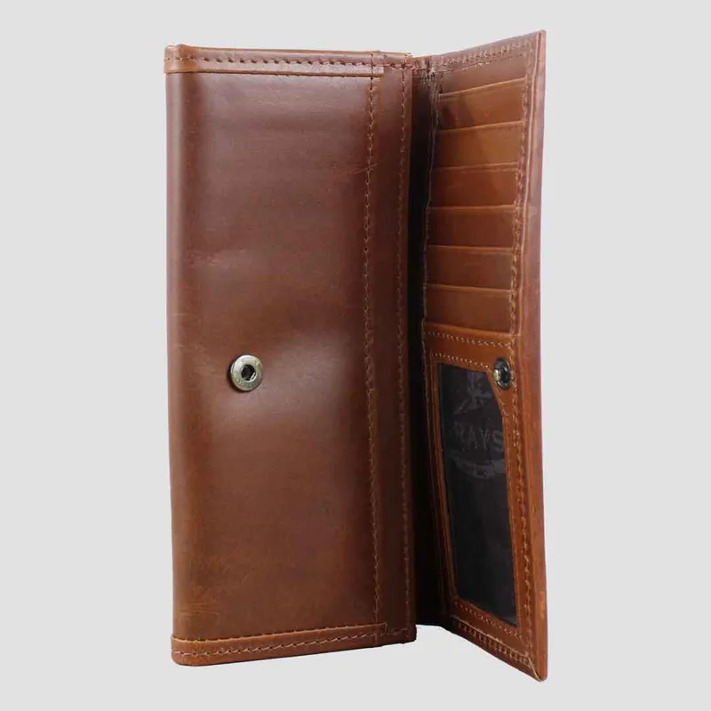 Grays Lily Purse In Dark Tan Natural Leather-5