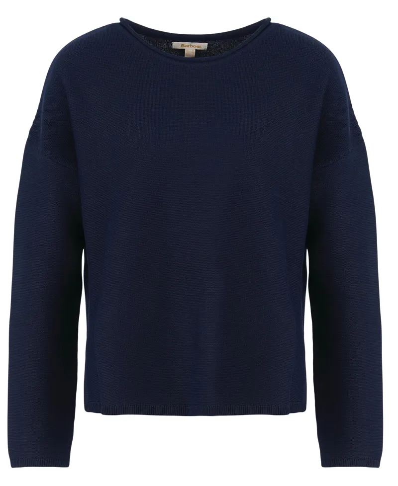 Barbour Womens Marine Knitted Jumper Navy-3