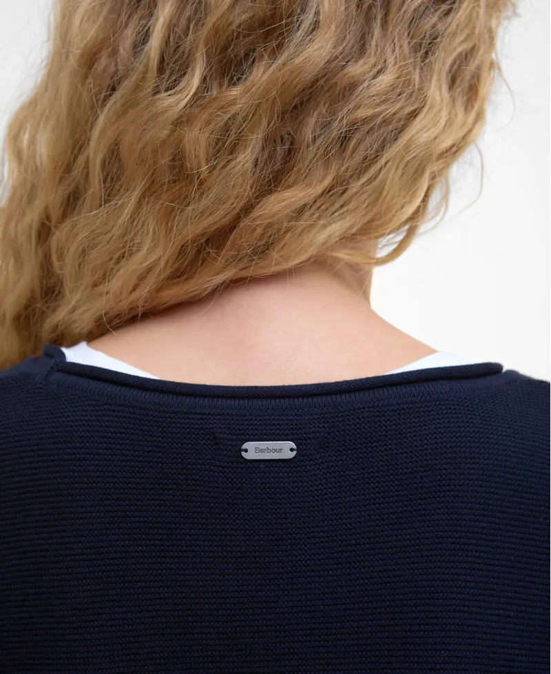 Barbour Womens Marine Knitted Jumper Navy-8