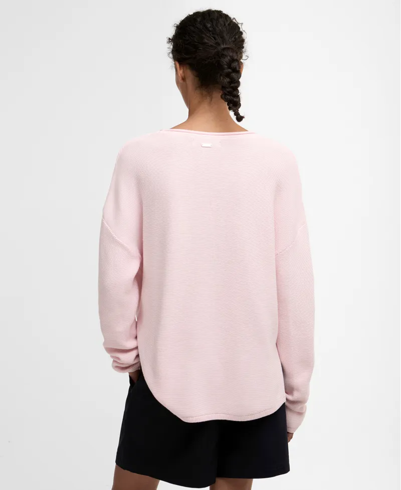 Barbour Womens Marine Knitted Jumper Pink-3