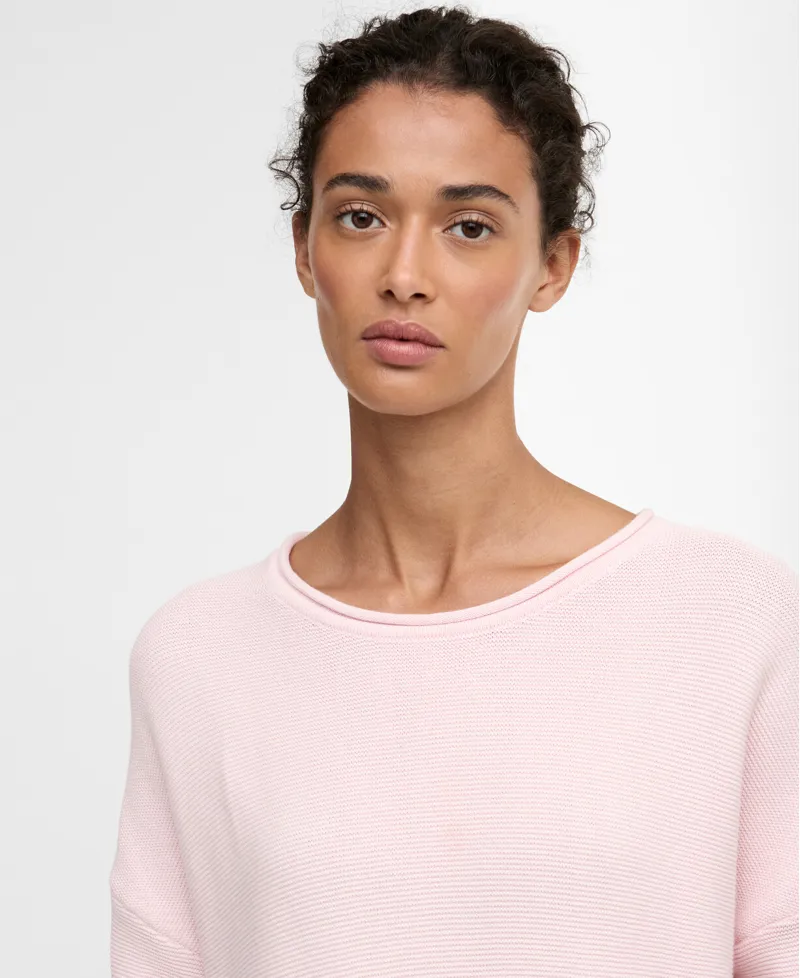 Barbour Womens Marine Knitted Jumper Pink-4