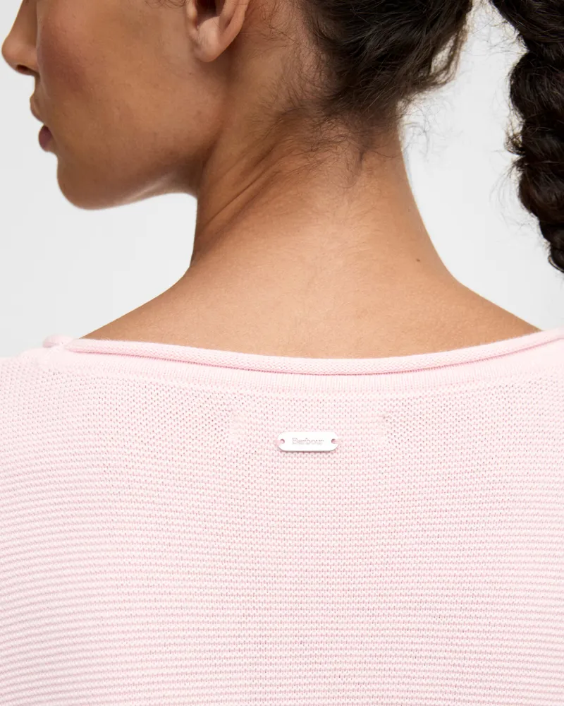 Barbour Womens Marine Knitted Jumper Pink-6