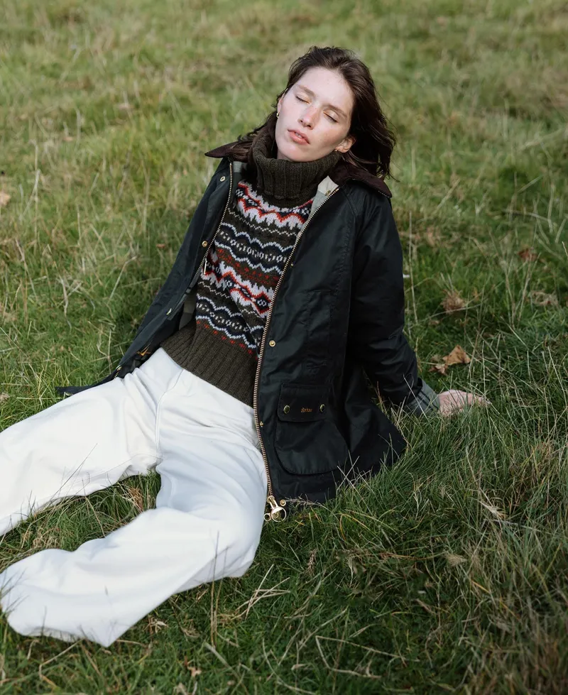Barbour Ladies Helen Fair Isle Roll-Neck Jumper-6
