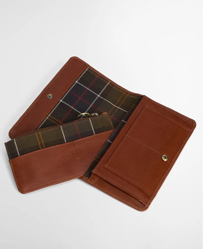 Barbour Katrine Leather Medium Purse Brown-6