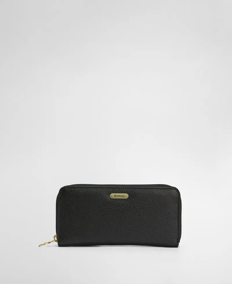 Barbour Birch Leather Matinee Purse Black-6