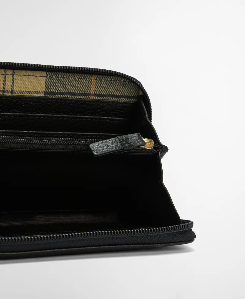 Barbour Birch Leather Matinee Purse Black-2