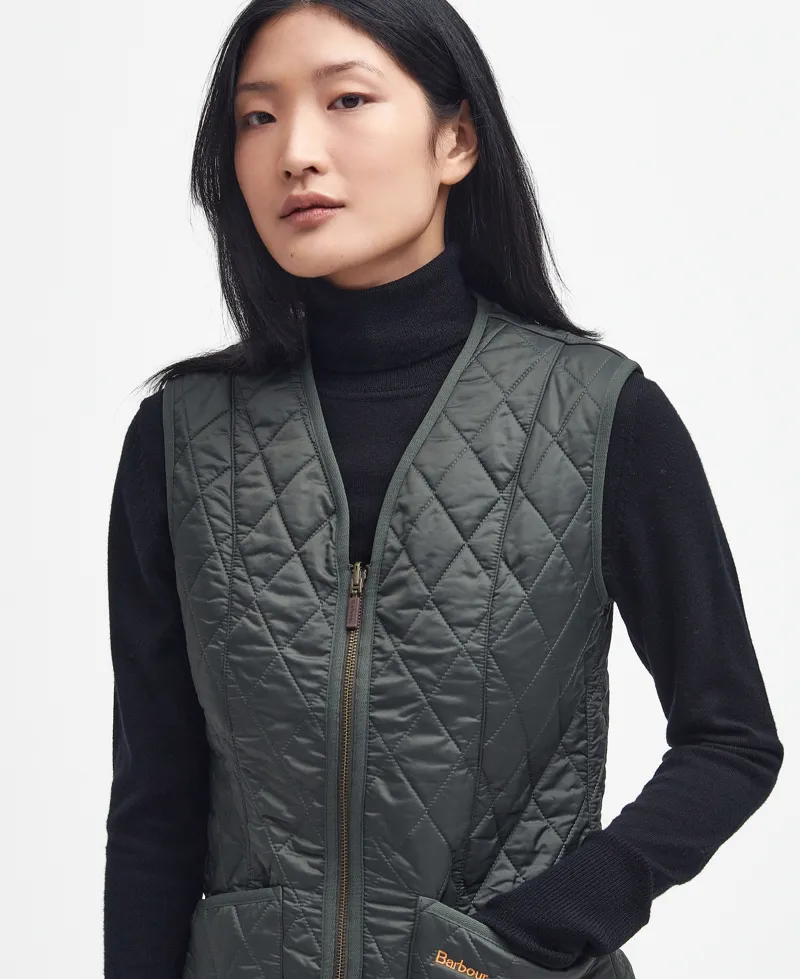 Barbour Women's Fleece Betty Liner Dark Olive-2