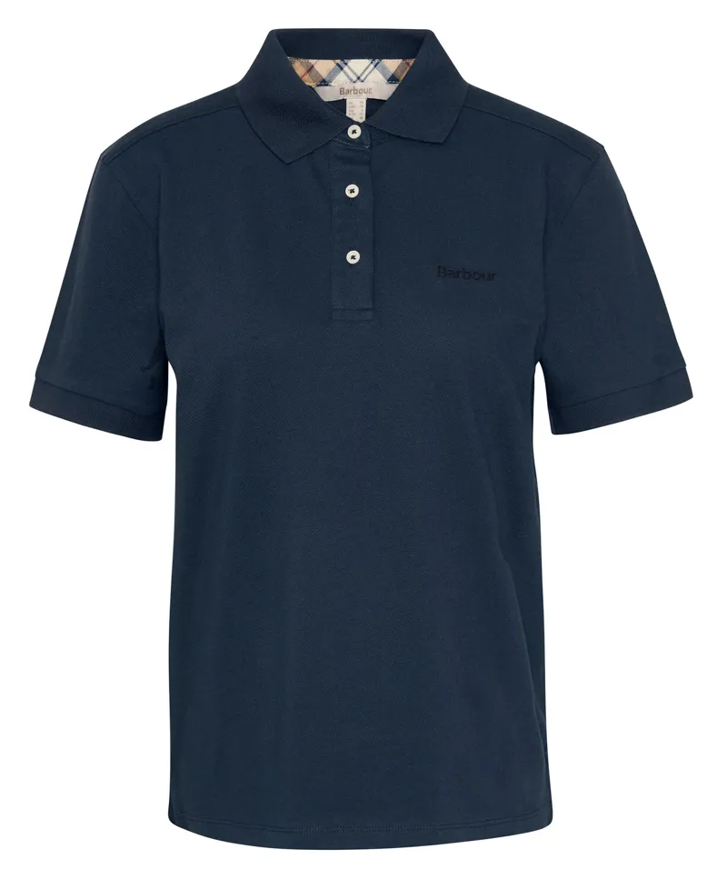 Barbour Womens Bowford Polo Top Navy