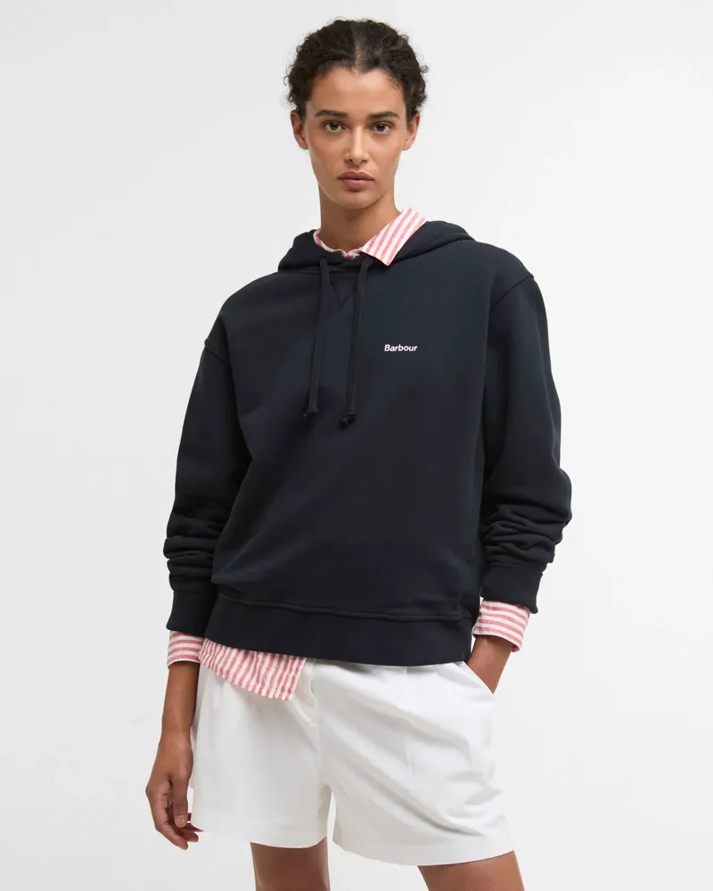 Barbour Womens Bede Hoodie Navy-1