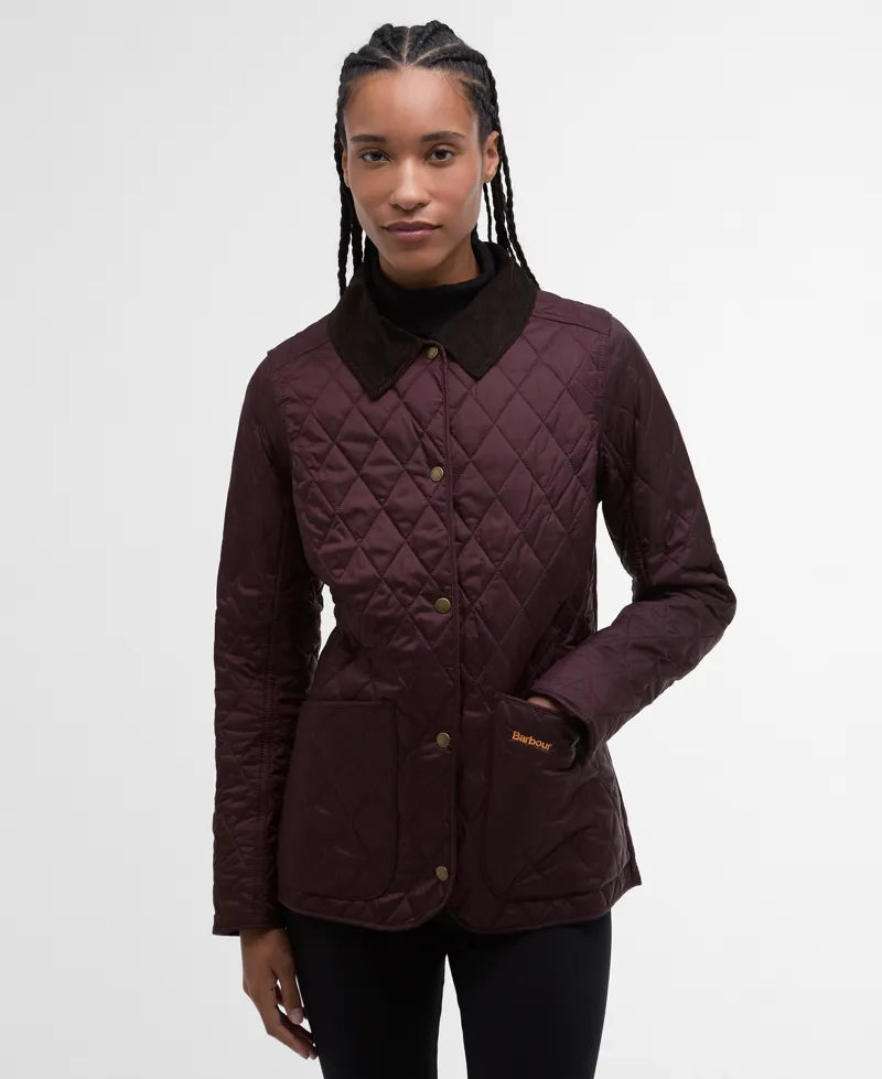 Barbour Ladies Annandale Quilt Jacket Black Cherry