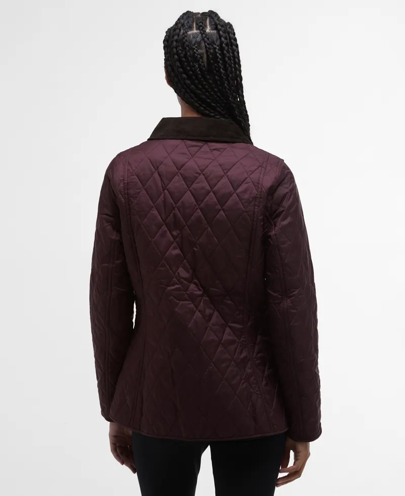 Barbour Ladies Annandale Quilt Jacket Black Cherry-2
