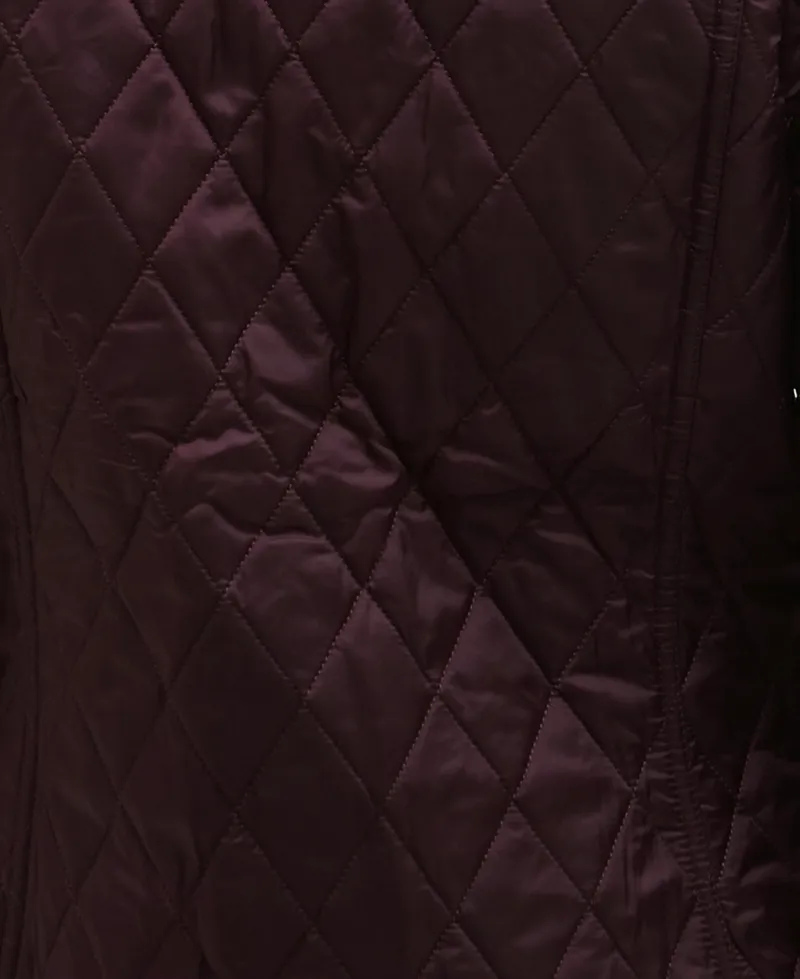Barbour Ladies Annandale Quilt Jacket Black Cherry-6