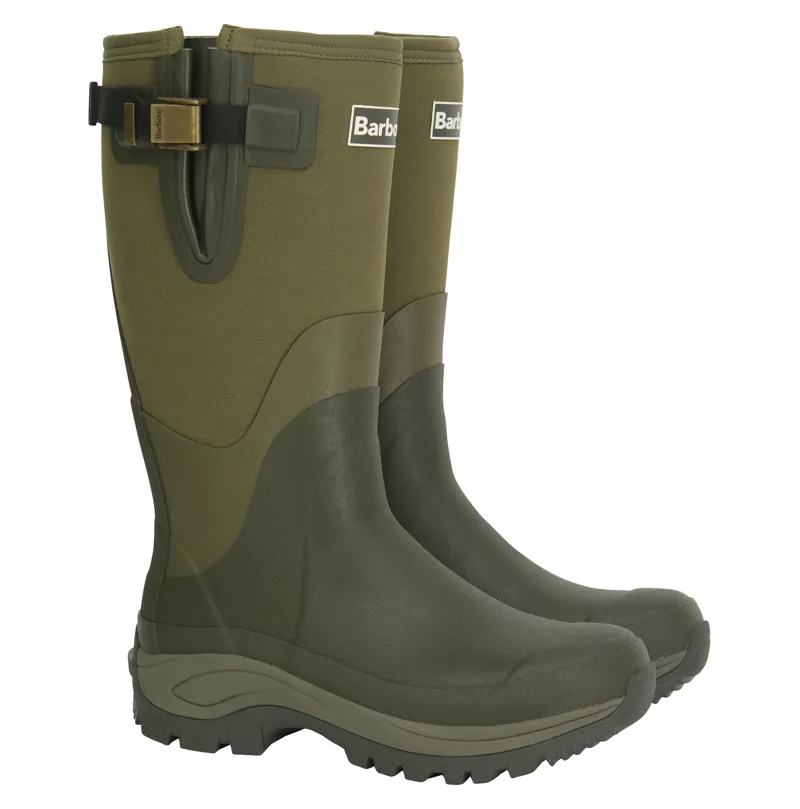 Barbour Women's Tyneside Tall Welly Olive-1