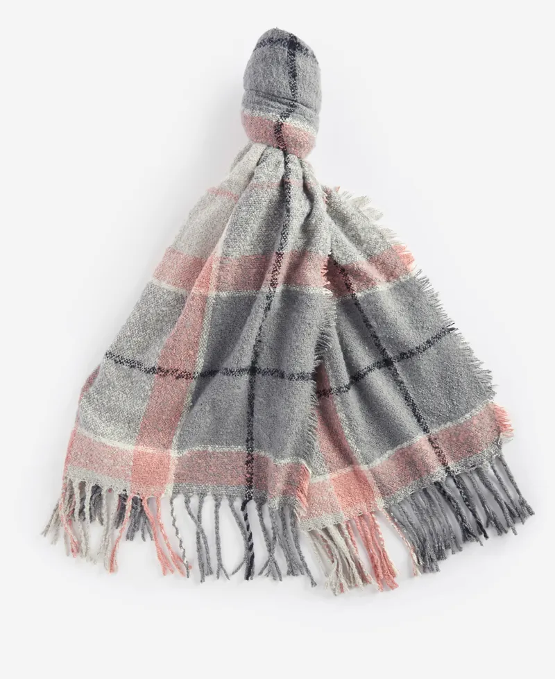 Barbour Boucle Scarf Pearl Grey-1